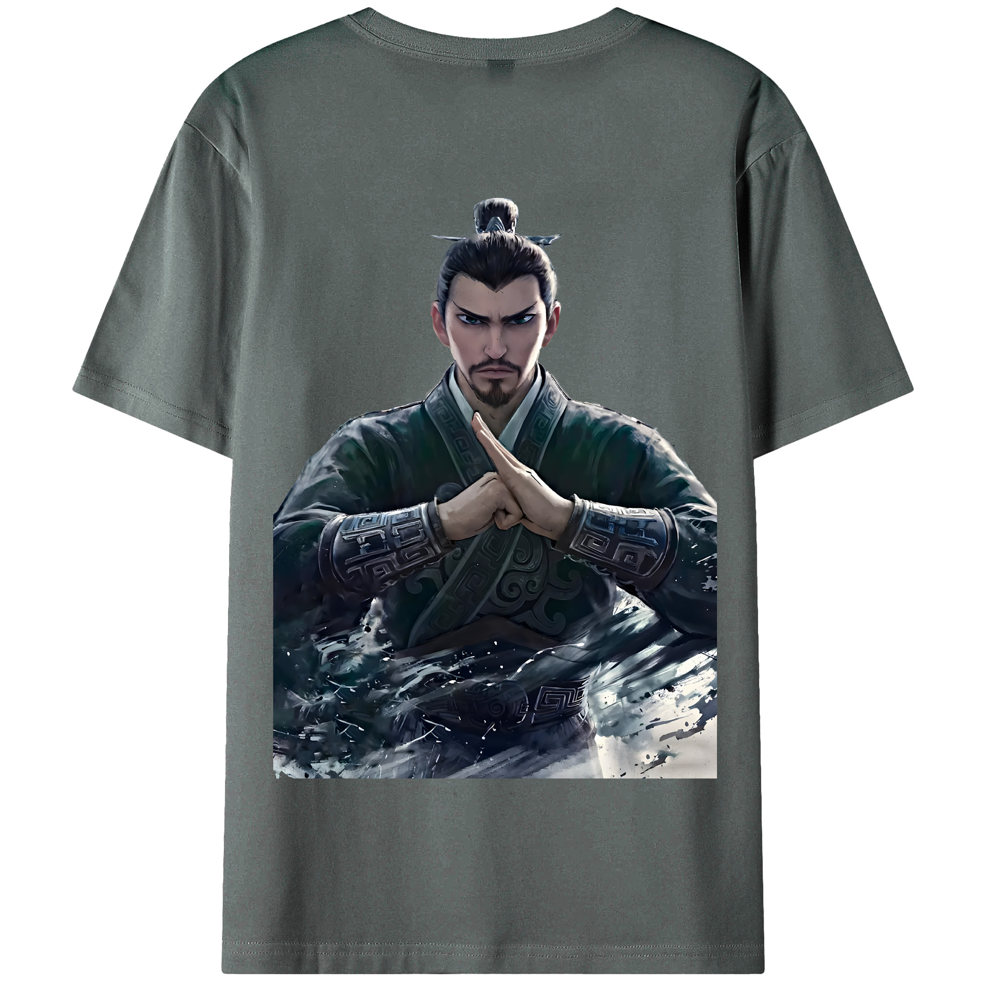 （画像用） Ne Zha 2 ナタ 魔童の大暴れ 綿100％半袖Tシャツ（背面プリント）